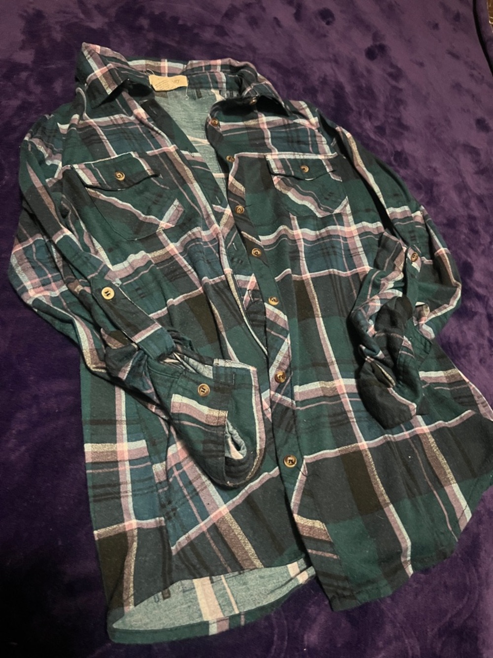 Passport Blue and Purple Plaid Shirt